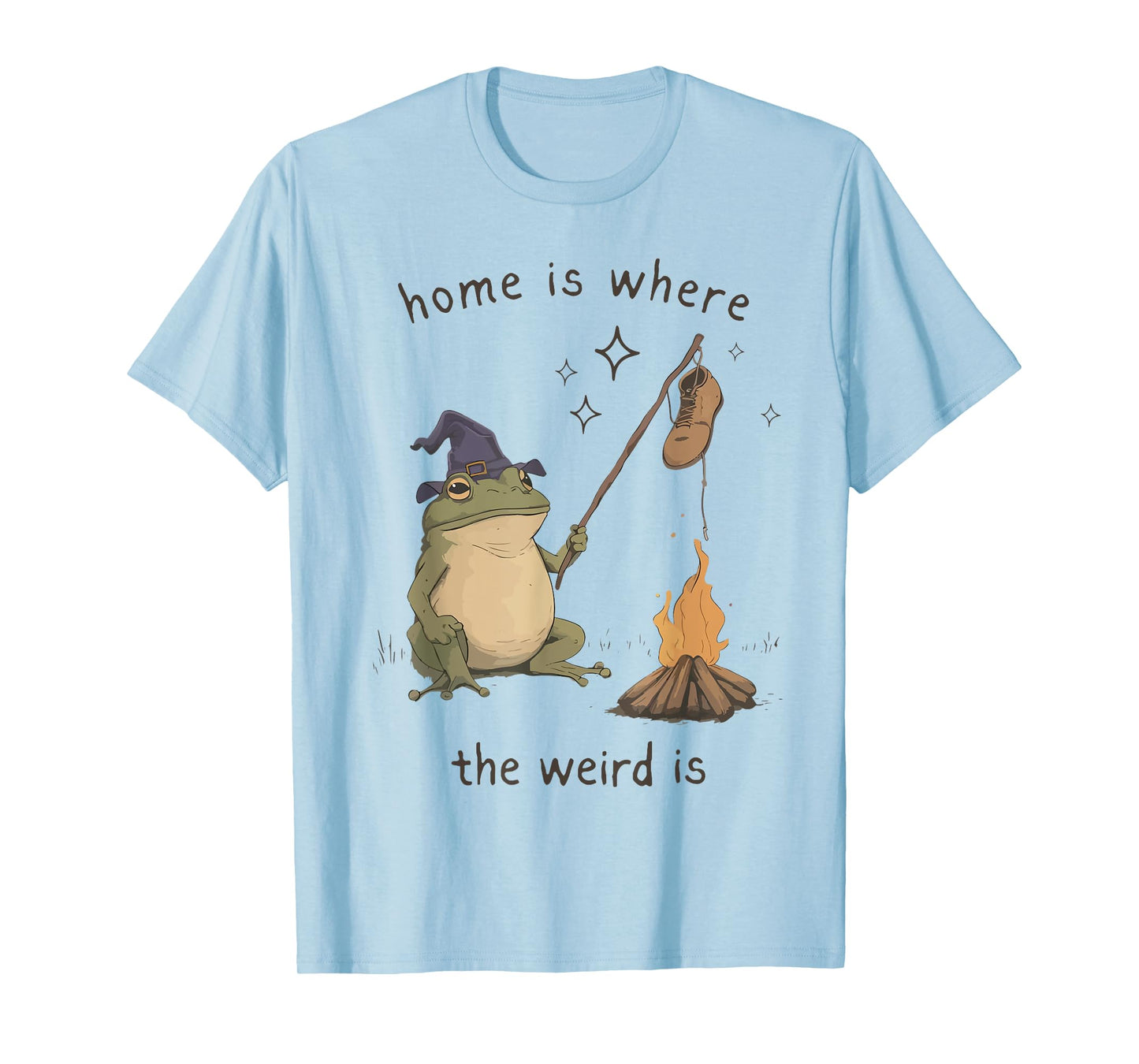 Home is Where The Weird is Frog Roasting Boot T-Shirt