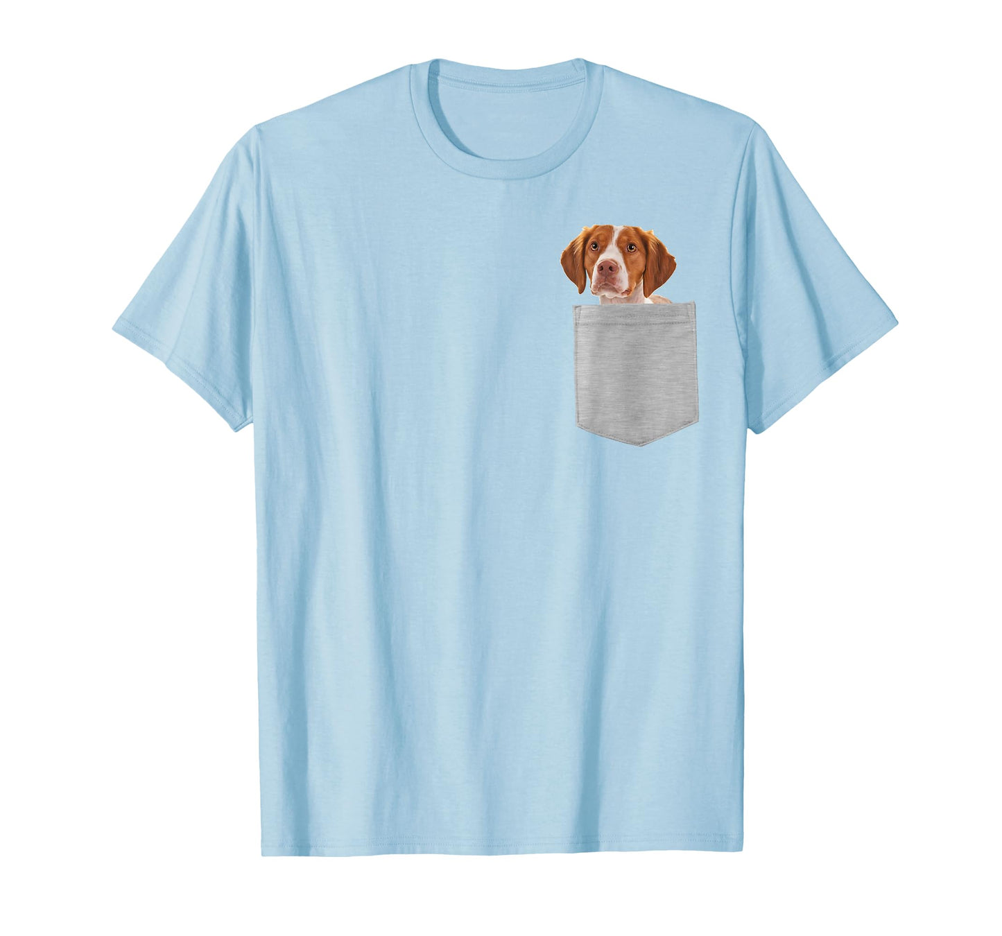 Dog in Your Pocket Brittany Men Women Girls Kids T-Shirt