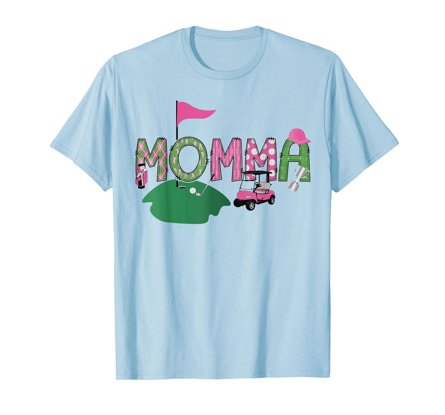 Golf Momma Hole In One Golf 1St Birthday Party T-Shirt