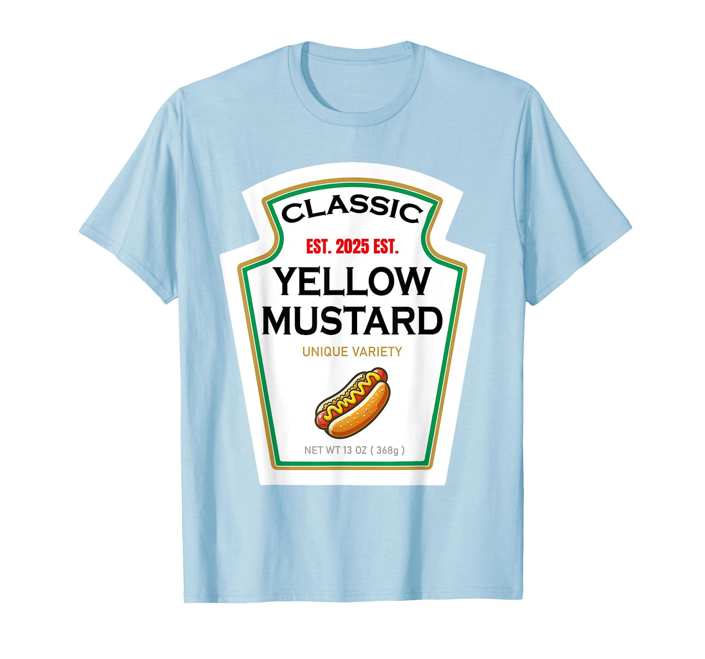 Yellow Mustard DIY Costume Matching Couples Groups Halloween T-Shirt
