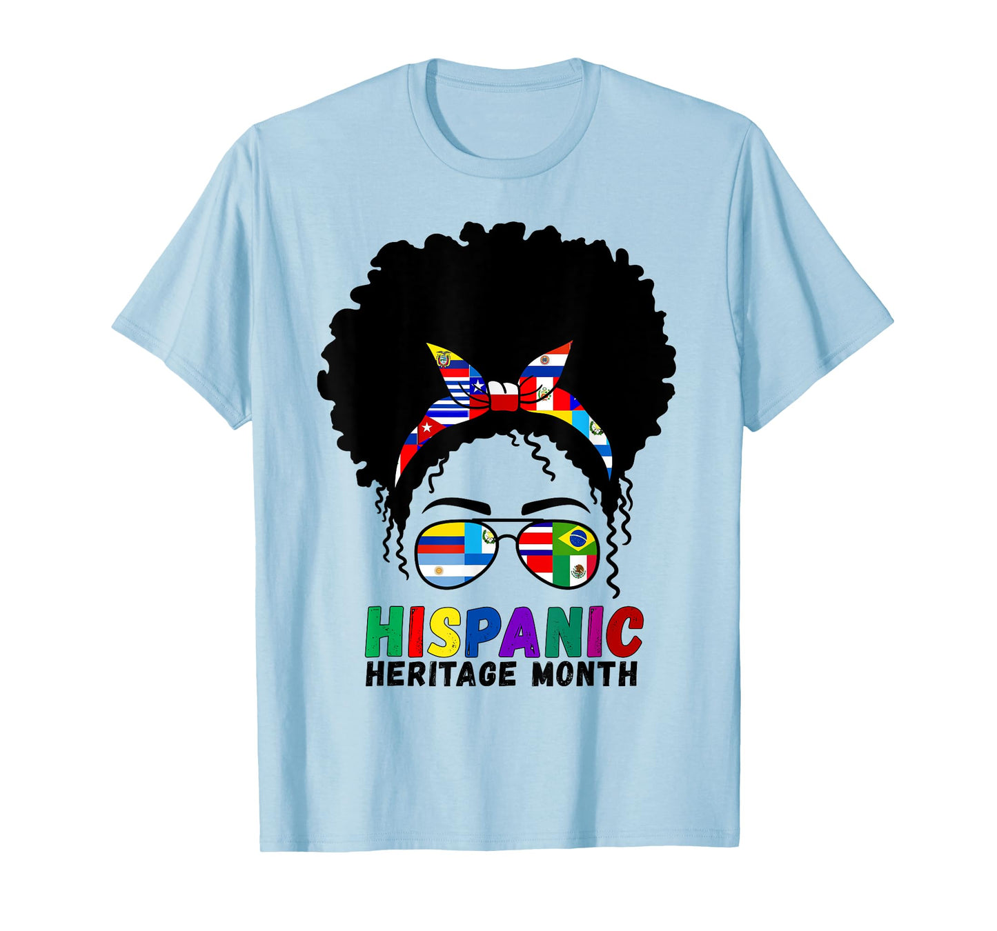 Hispanic Heritage Month Latino Country Flags Women T-Shirt