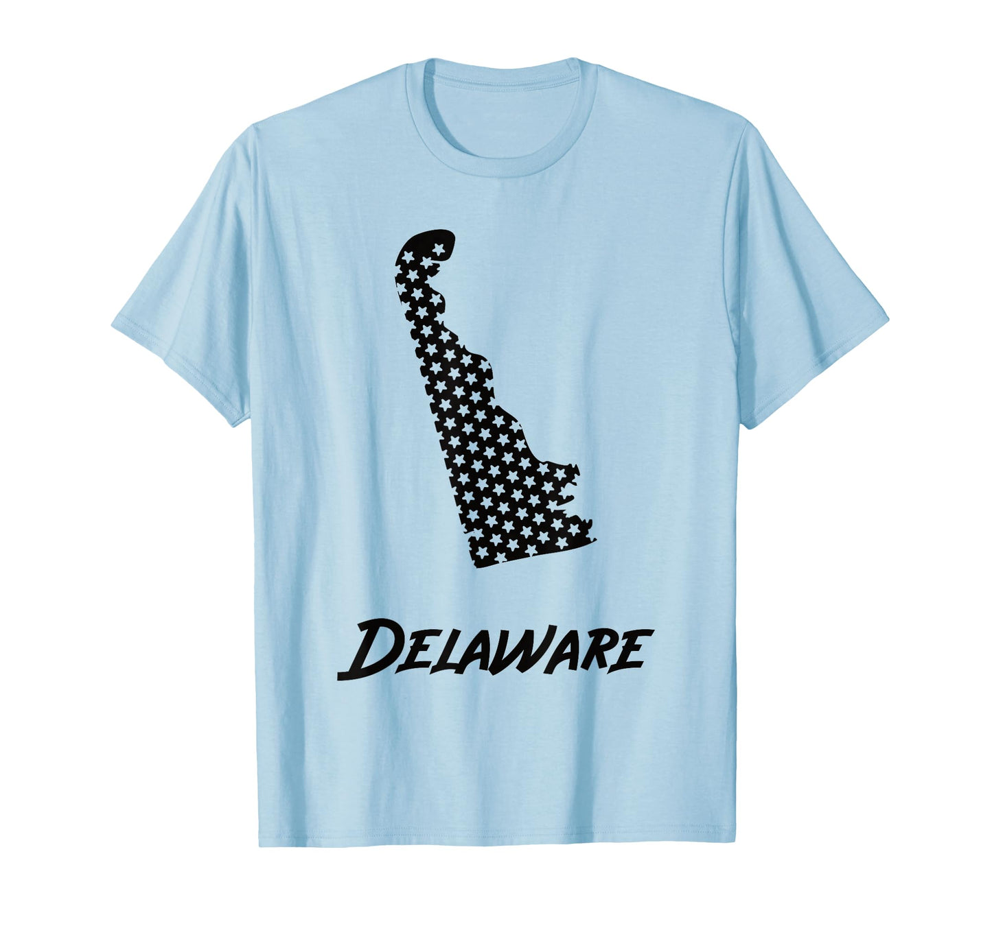Delaware USA State Outline Stars Vintage Retro Design T-Shirt