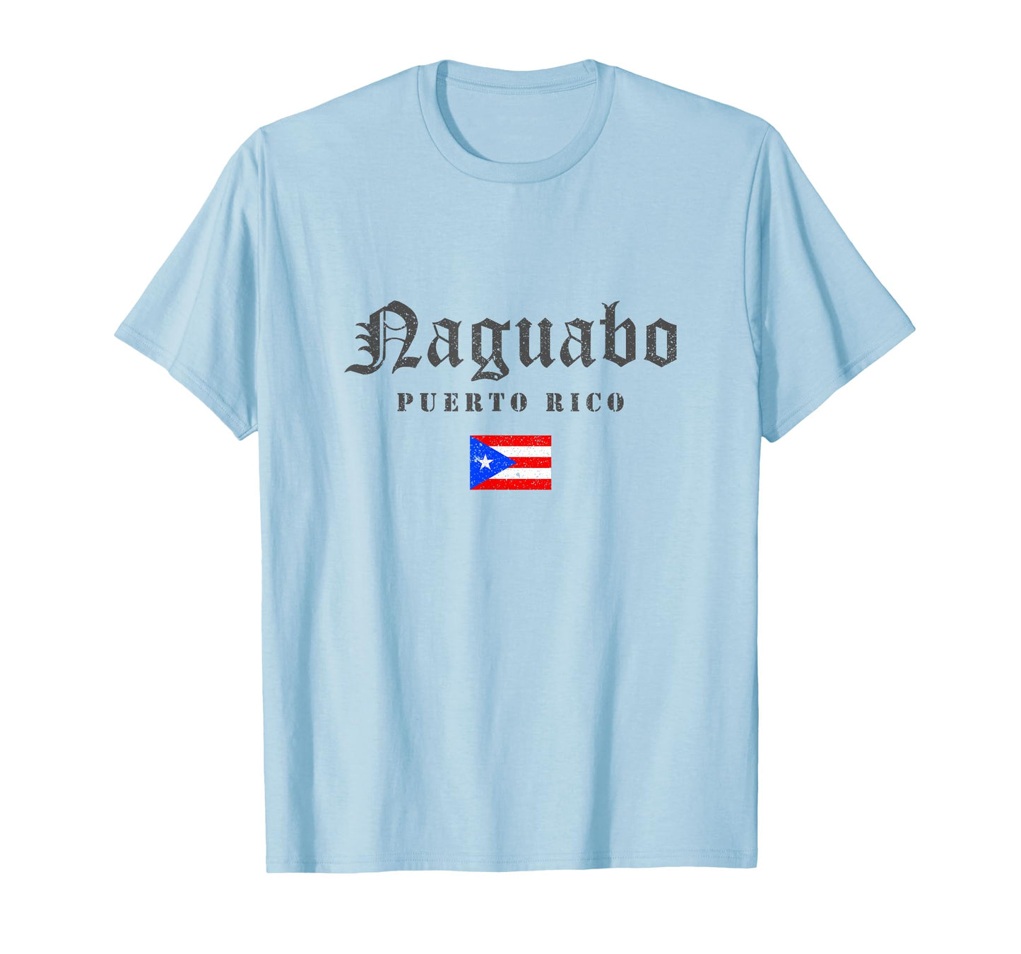 Vintage Naguabo Puerto Rico Flag Pride Home Root Travel T-Shirt