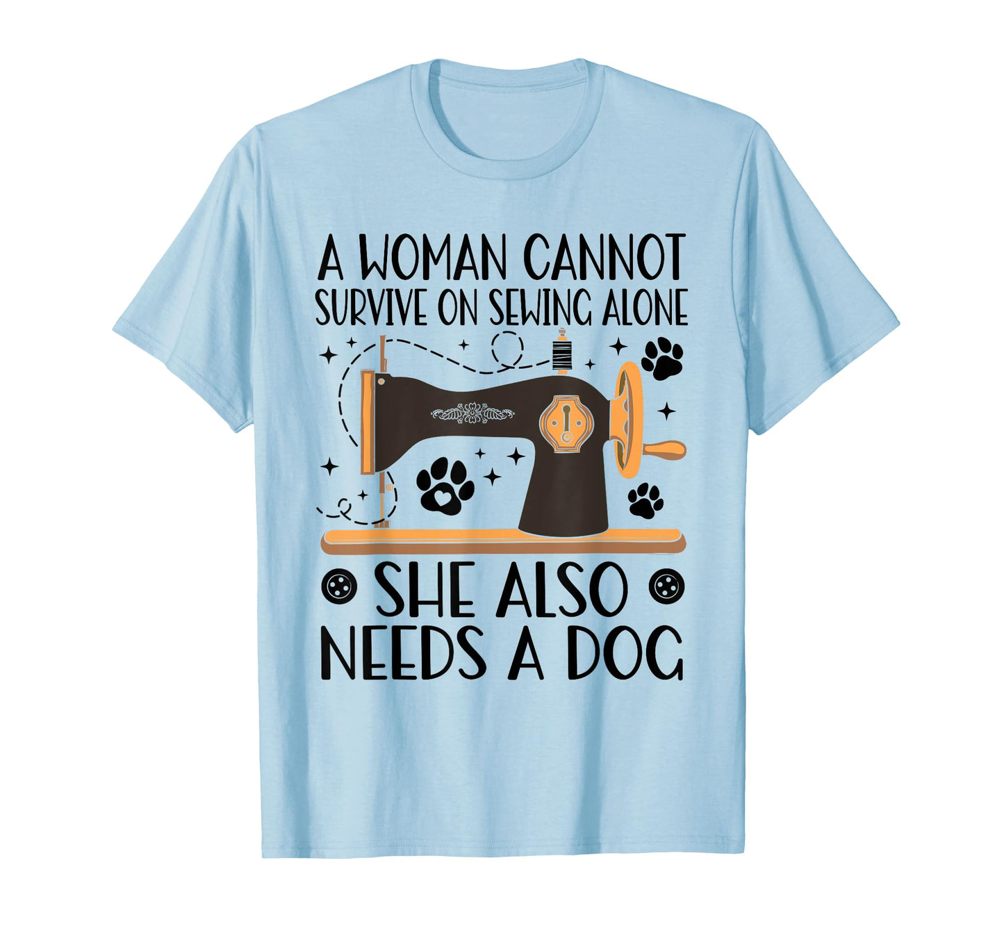 Funny Sewing Dog Lover Quilting Fabric Tailor Sewer Quilter T-Shirt for Men Women Kids