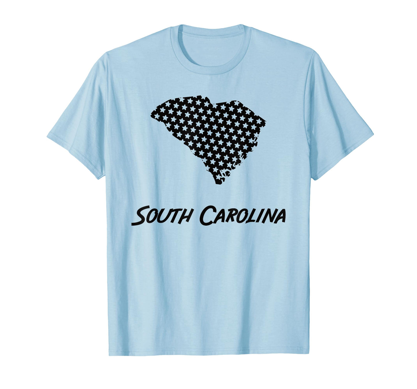 South Carolina USA State Outline Stars Vintage Retro Design T-Shirt