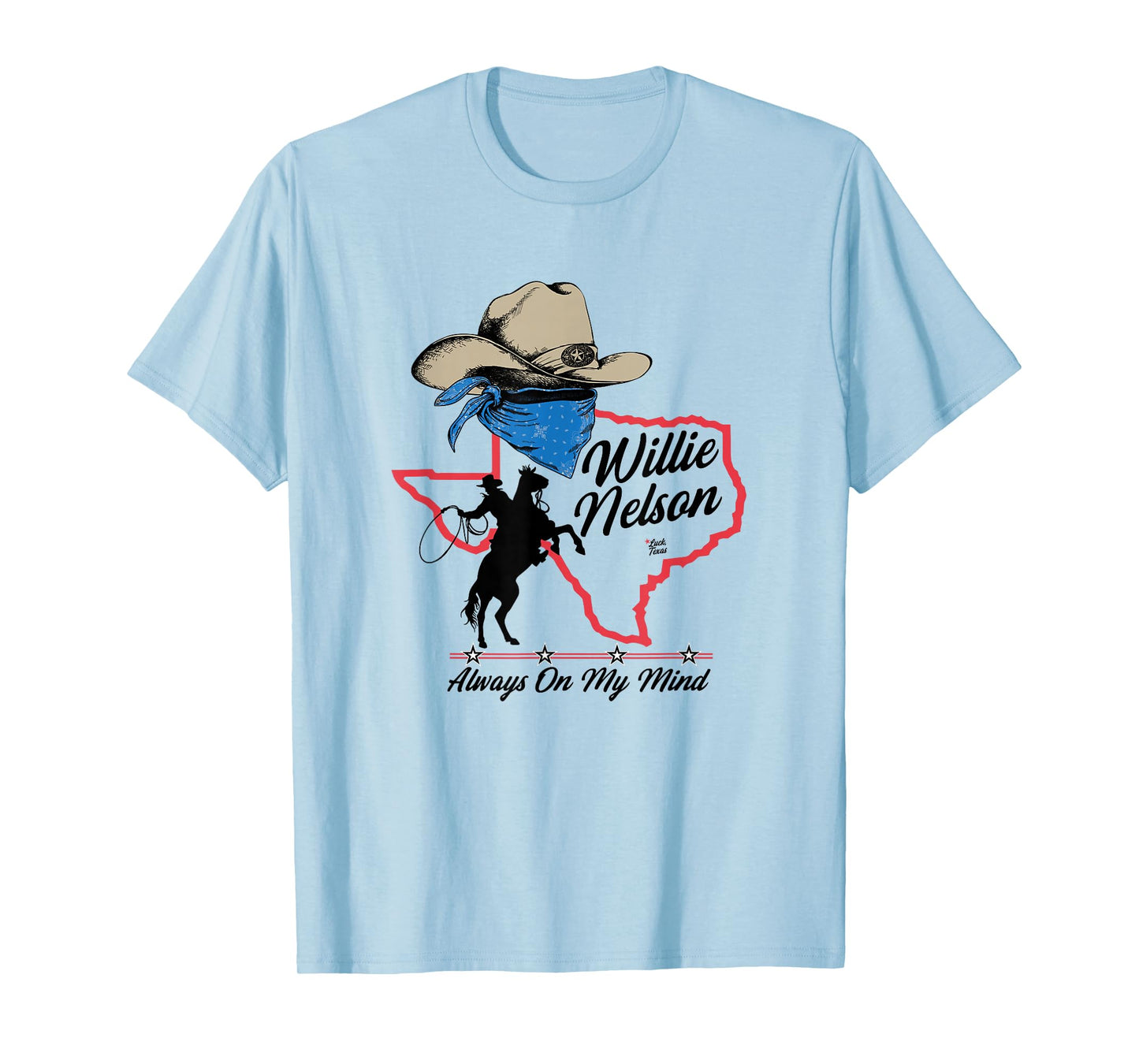 Official Willie Nelson Always On My Mind Black T-Shirt