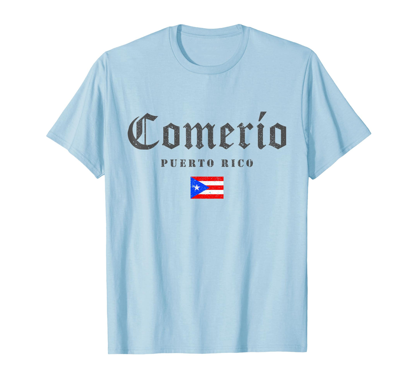 Vintage Comerío Puerto Rico Flag Pride Home Root Travel T-Shirt