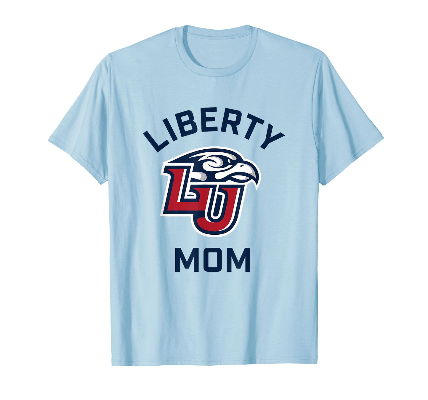 Liberty University Flames Arched Mom T-Shirt