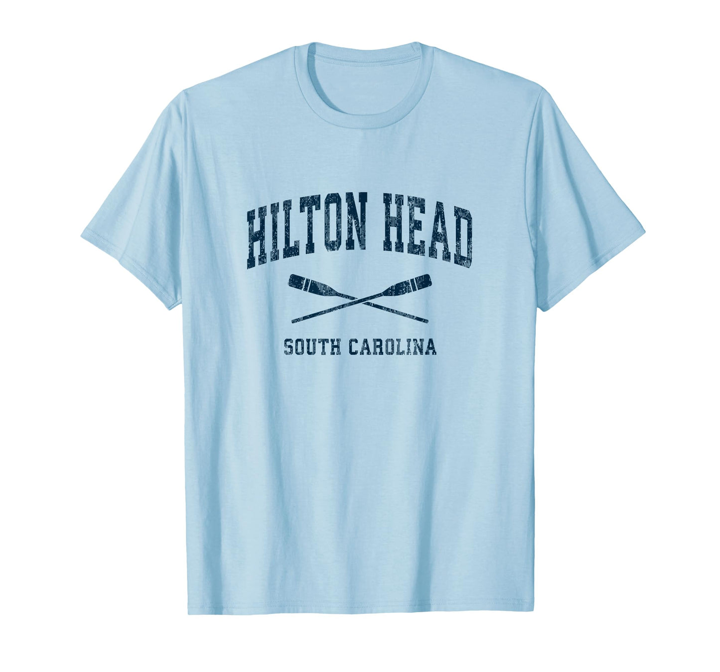 Hilton Head Island South Carolina Vintage Nautical Paddles S T-Shirt