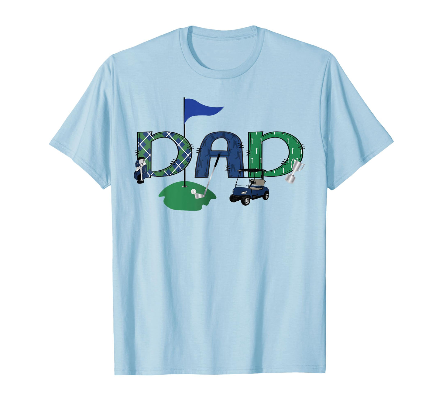 Golf Dad Hole In One Golf First Birthday Boy Party T-Shirt