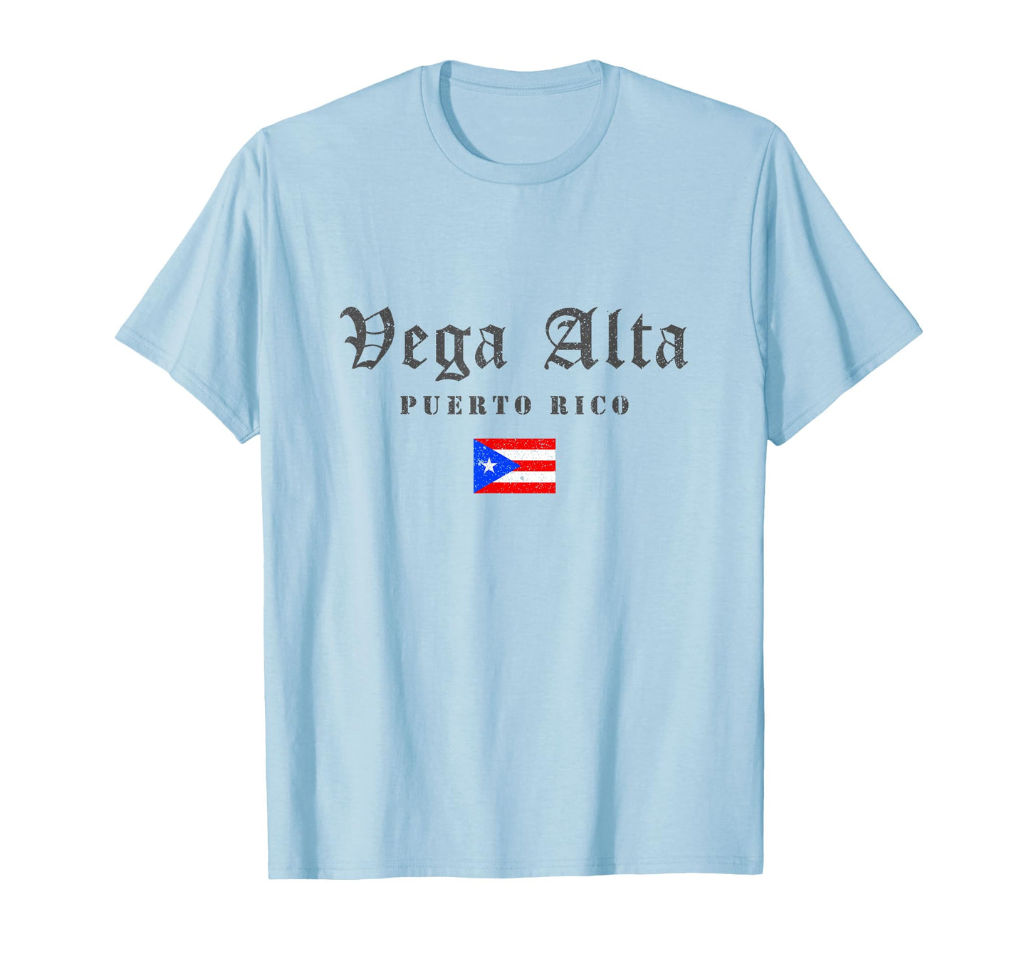 Vintage Vega Alta Puerto Rico Flag Pride Home Root Travel T-Shirt