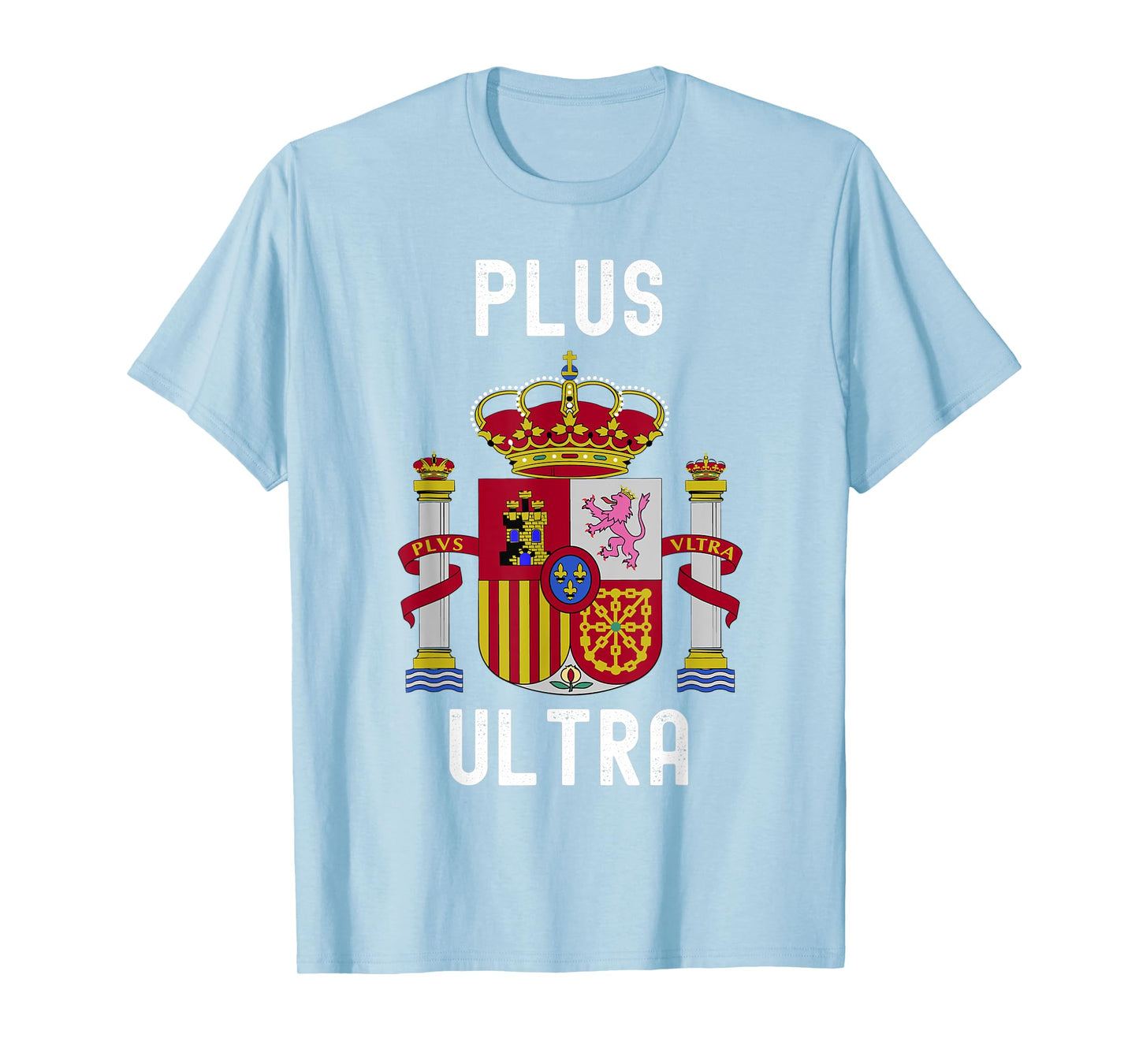Plus Ultra Spain Flag Patriotic Kids Boys Womens Mens Red T-Shirt