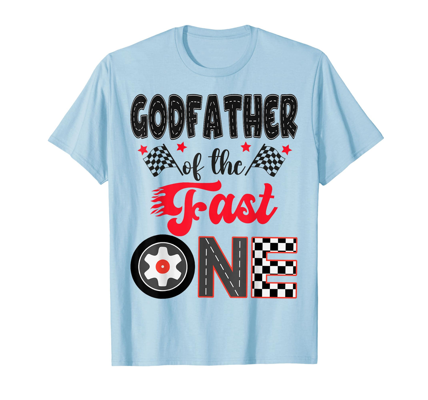 GodFather Of The Fast One Car Racing Dad 1St Birthday Boy T-Shirt