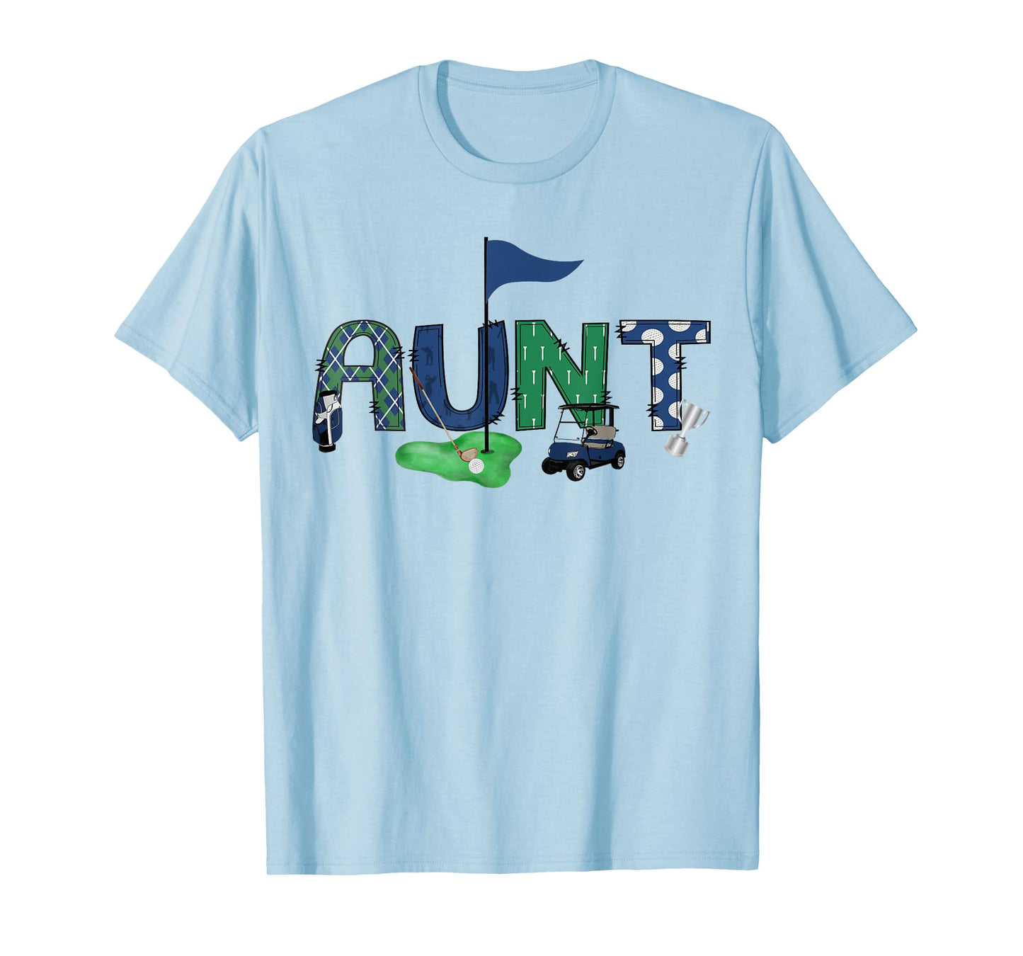 Aunt Of The Birthday Boy Hole in One Golf Sport Matching T-Shirt