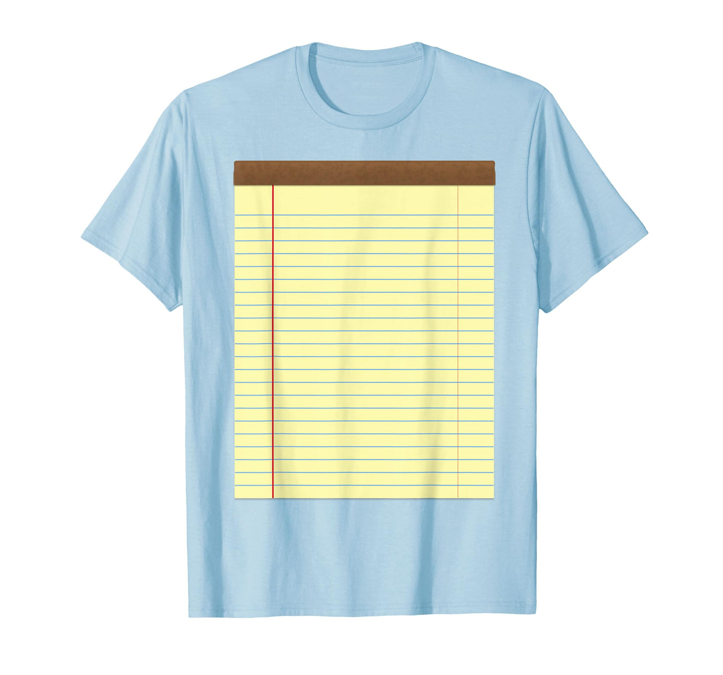 Yellow Pad Lined Notebook Couple Group Halloween Costume T-Shirt