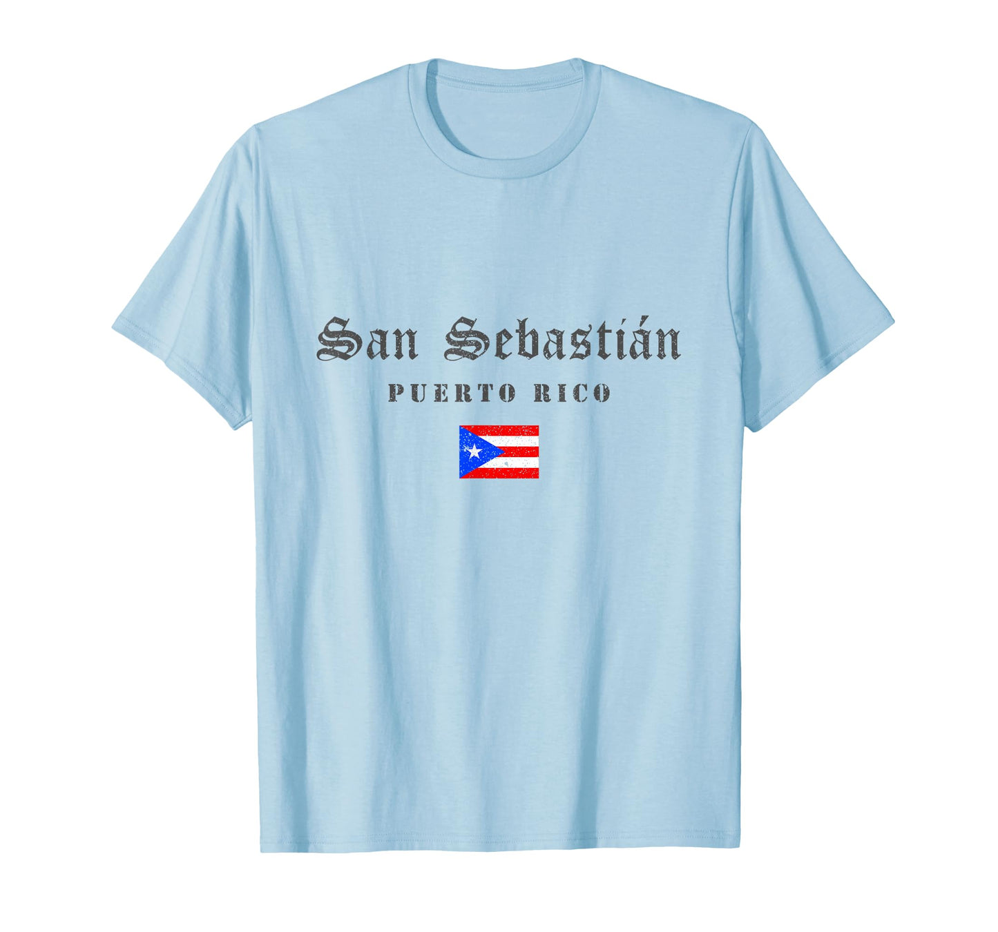 San Sebastián Puerto Rico Flag Pride Home Root Travel T-Shirt