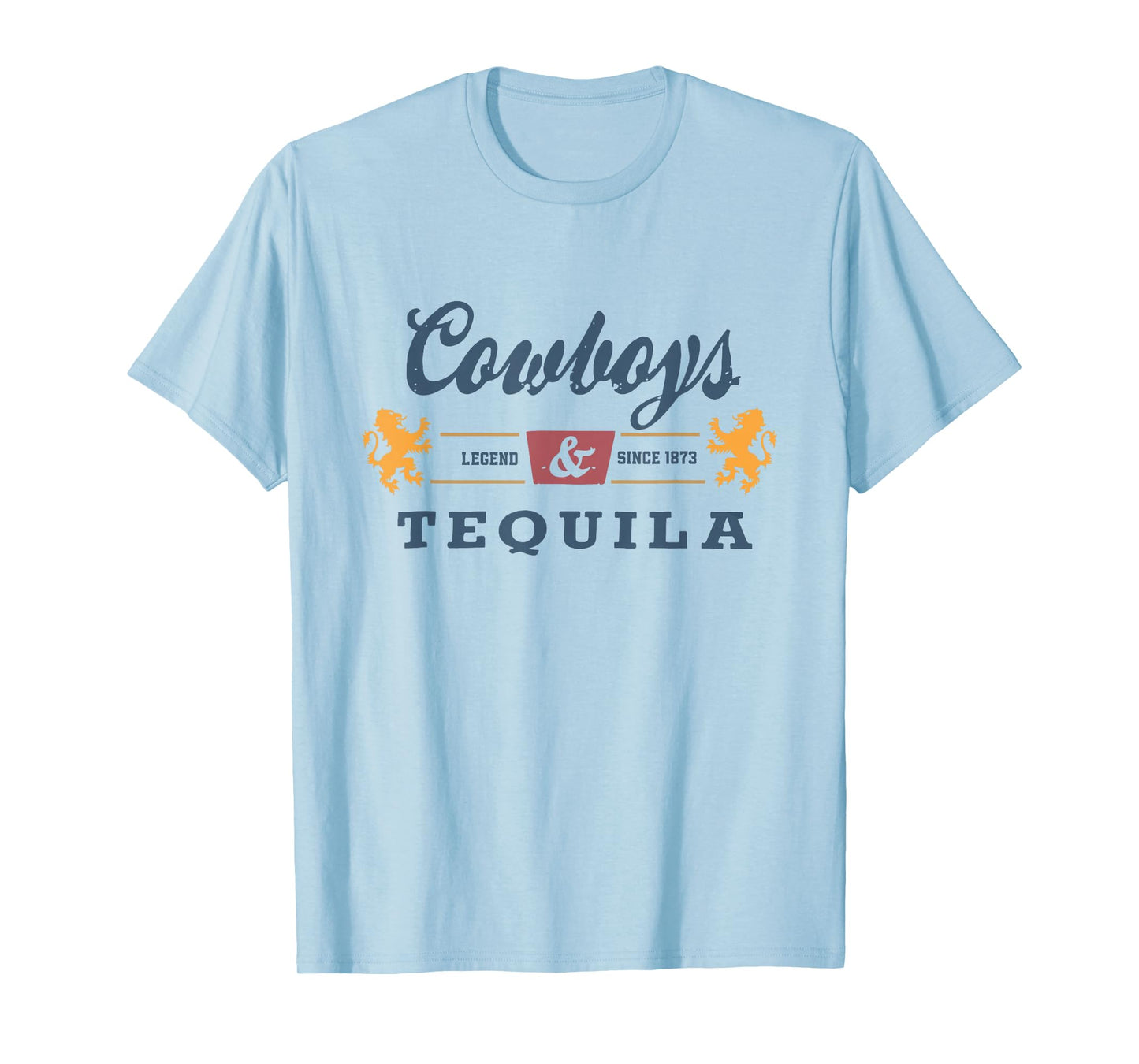 Vintage Cowboys And Tequila Western Funny Tequila Drinking T-Shirt