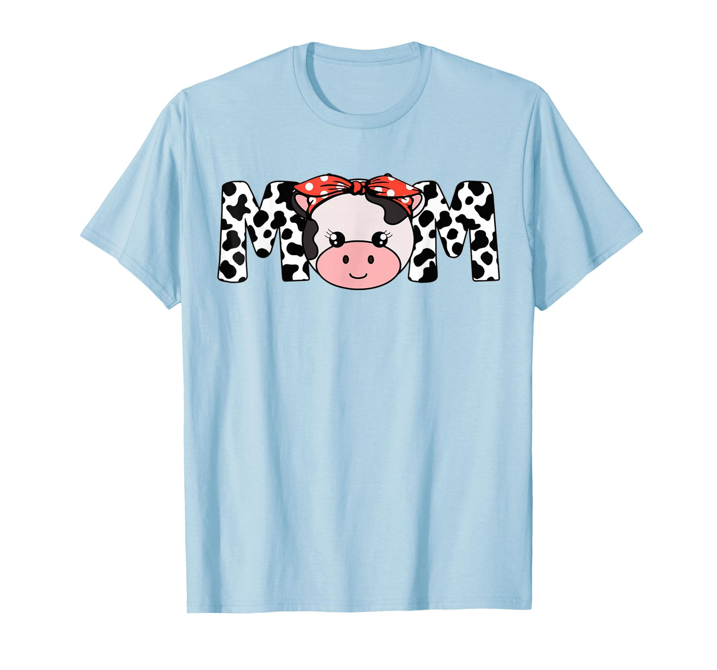 Mom Cow-Print T Shirt Women Heifer Farm Mama T-Shirt
