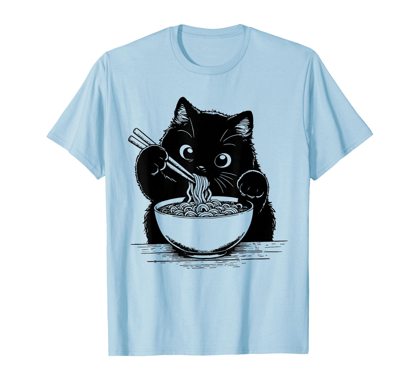Cat Ramen Noodle Japanese Anime Manga Ramen Kawaii Cat T-Shirt