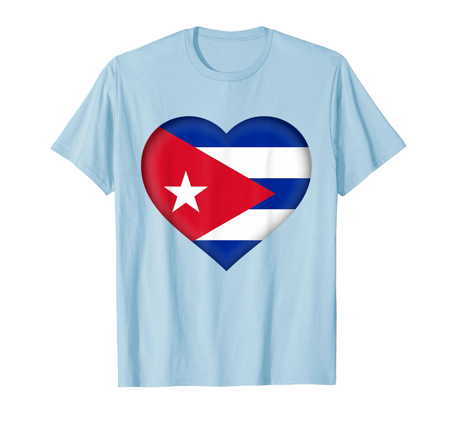 National Pride Country Roots Retro Gift Idea Tee | I Love Cuba | Cuban Flag Heart Outfit T-Shirt - Unisex Adults - White - Short Sleeve - Small - Classic Fit - Cotton - Machine Wash