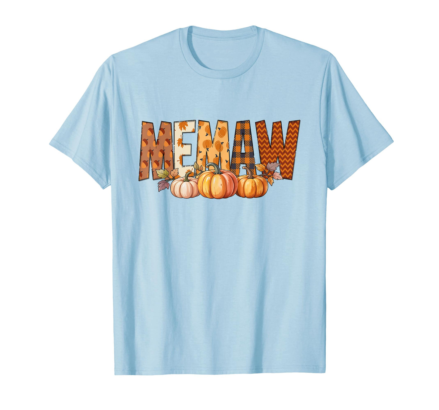 Memaw Pumpkin Fall Family Traditions Women T-Shirt