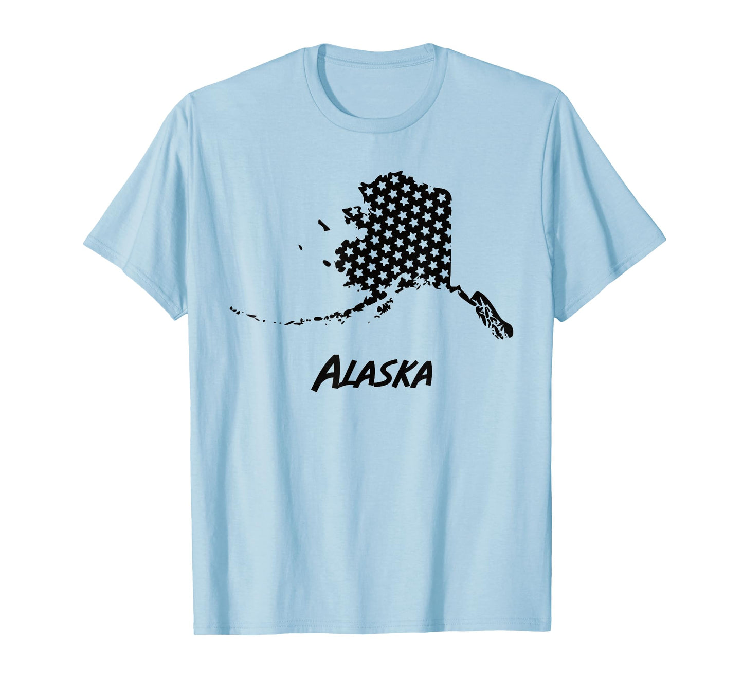 Alaska USA State Outline Stars Vintage Retro Design T-Shirt