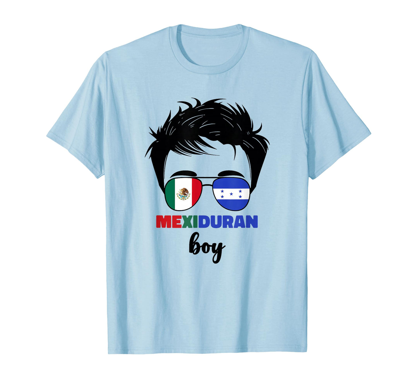 Half Mexican And Honduran Mexico Honduras Flag Boys Kids Boy T-Shirt