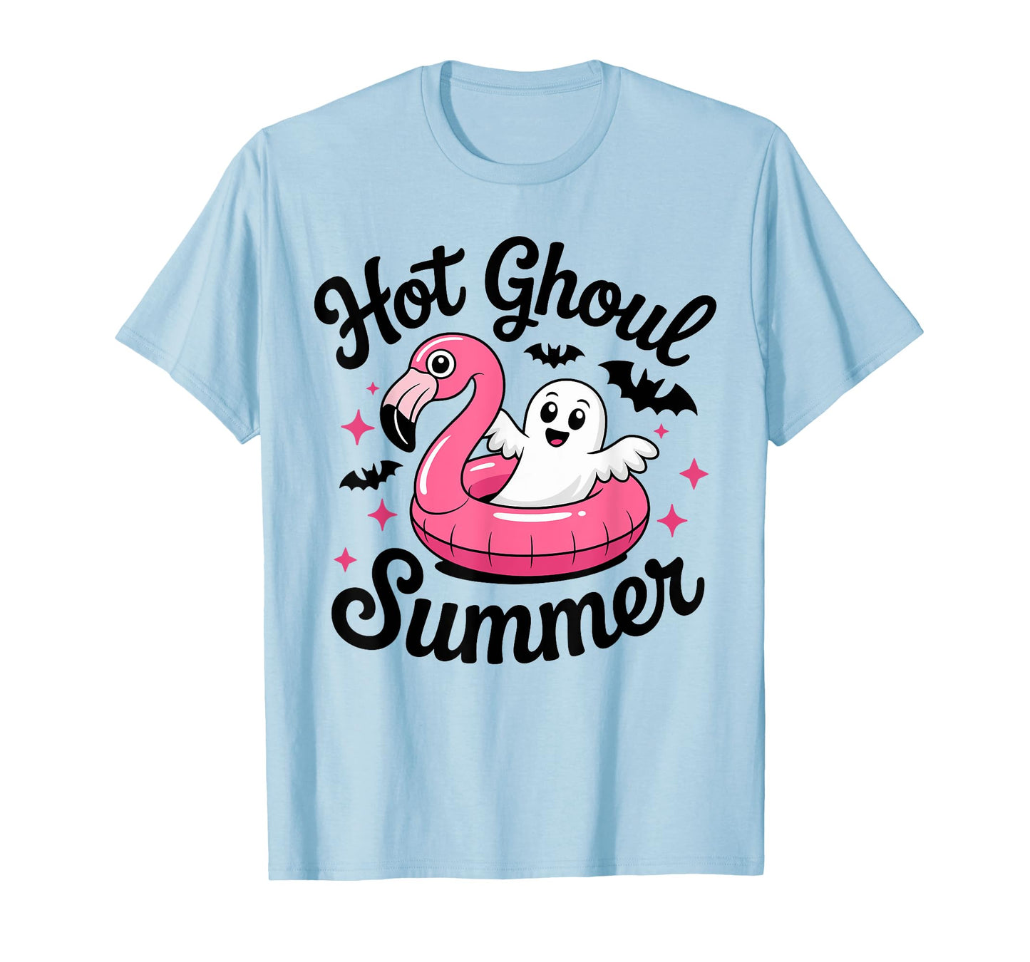 Hot Ghoul Summer Halloween Ghost pool party T-Shirt