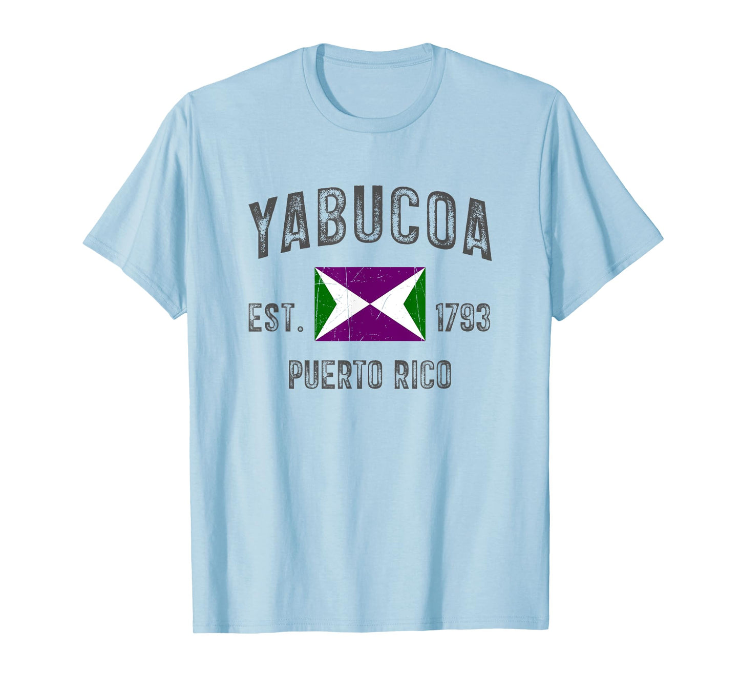 Vintage Yabucoa EST.1793 Puerto Rico Flag Design T-Shirt