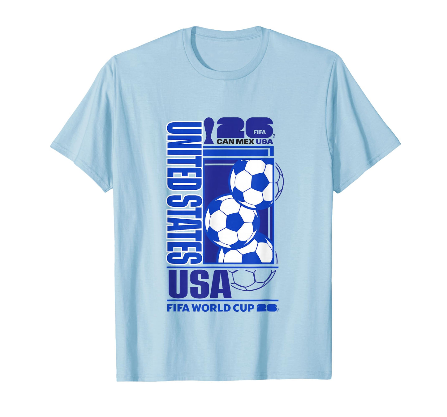 FIFA WORLD CUP26 USA Host Country Football T-Shirt