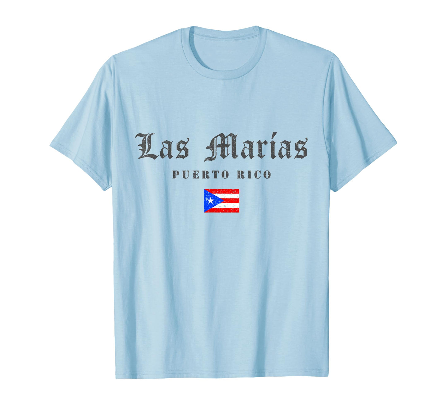 Vintage Las Marías Puerto Rico Flag Pride Home Root Travel T-Shirt