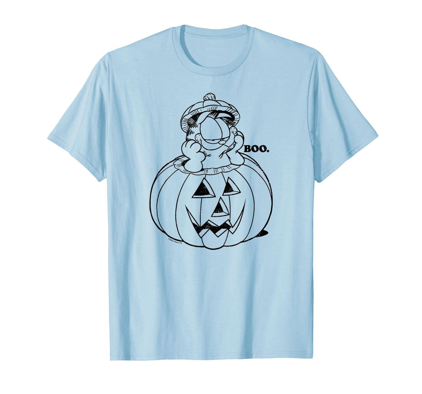 Garfield - Boo Halloween Jack O' Lantern Pumpkin T-Shirt