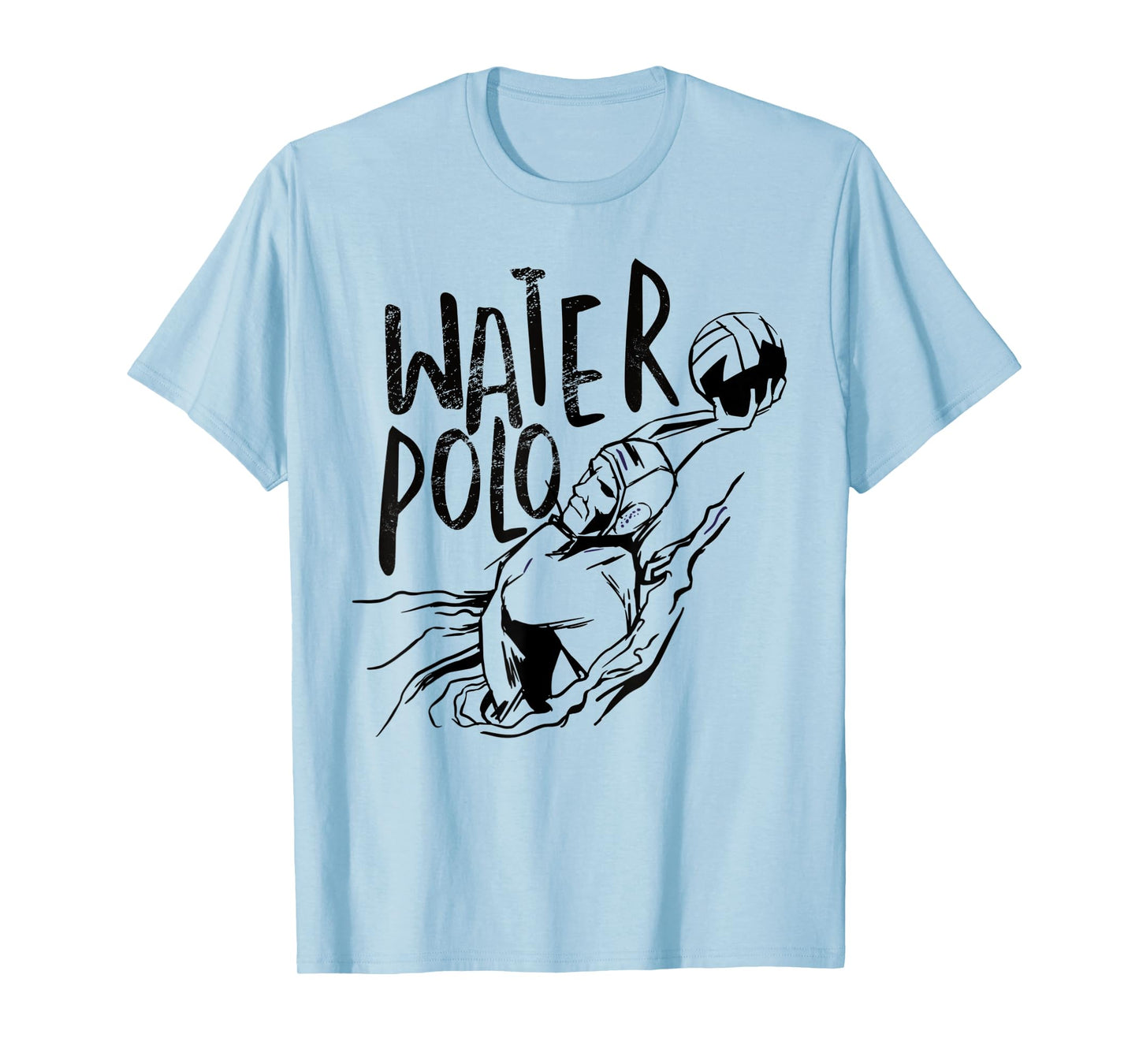 Water Polo Player Grunge Style - WaterPolo Design Ideas T-Shirt