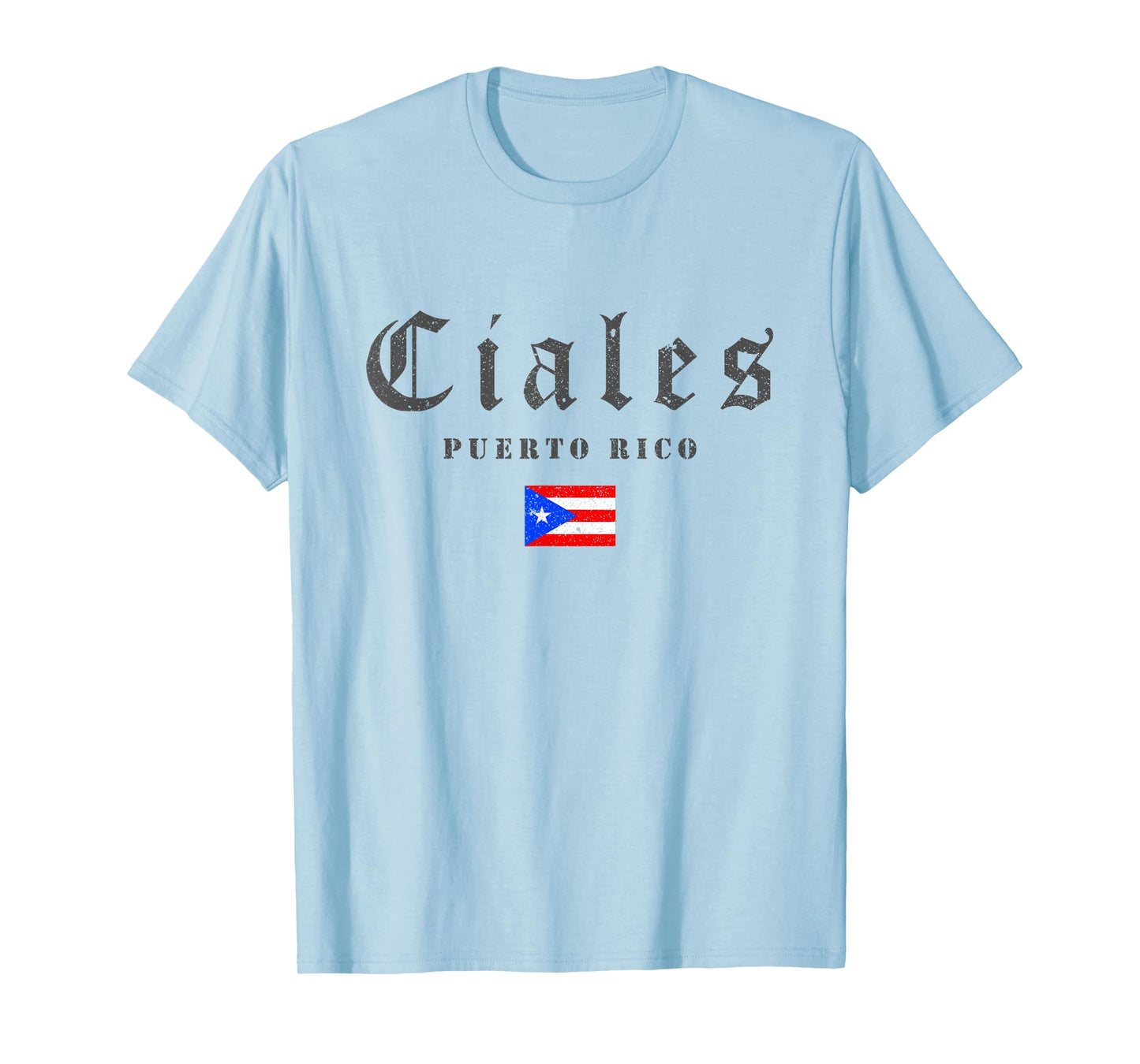 Vintage Ciales Puerto Rico Flag Pride Home Root Travel T-Shirt