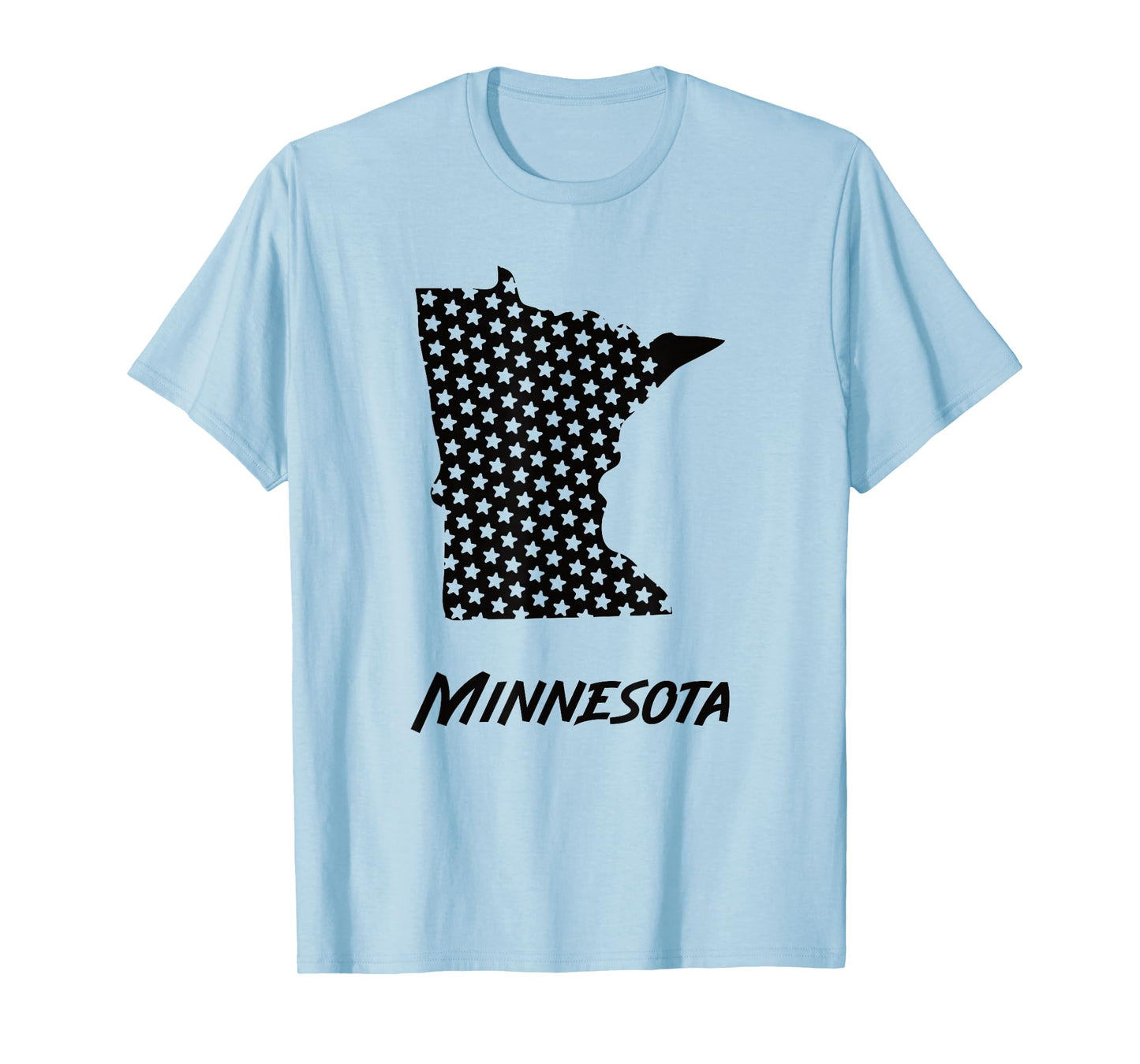 Minnesota USA State Outline Stars Vintage Retro Design T-Shirt