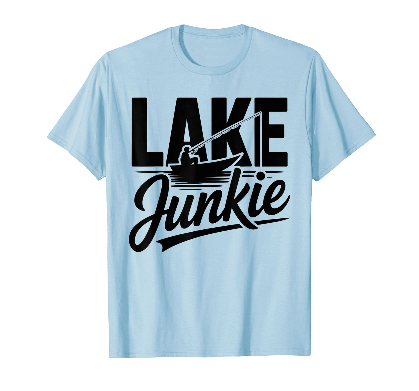 Lake Junkie Summer Boating Vacation Outdoor Fishing Camping T-Shirt