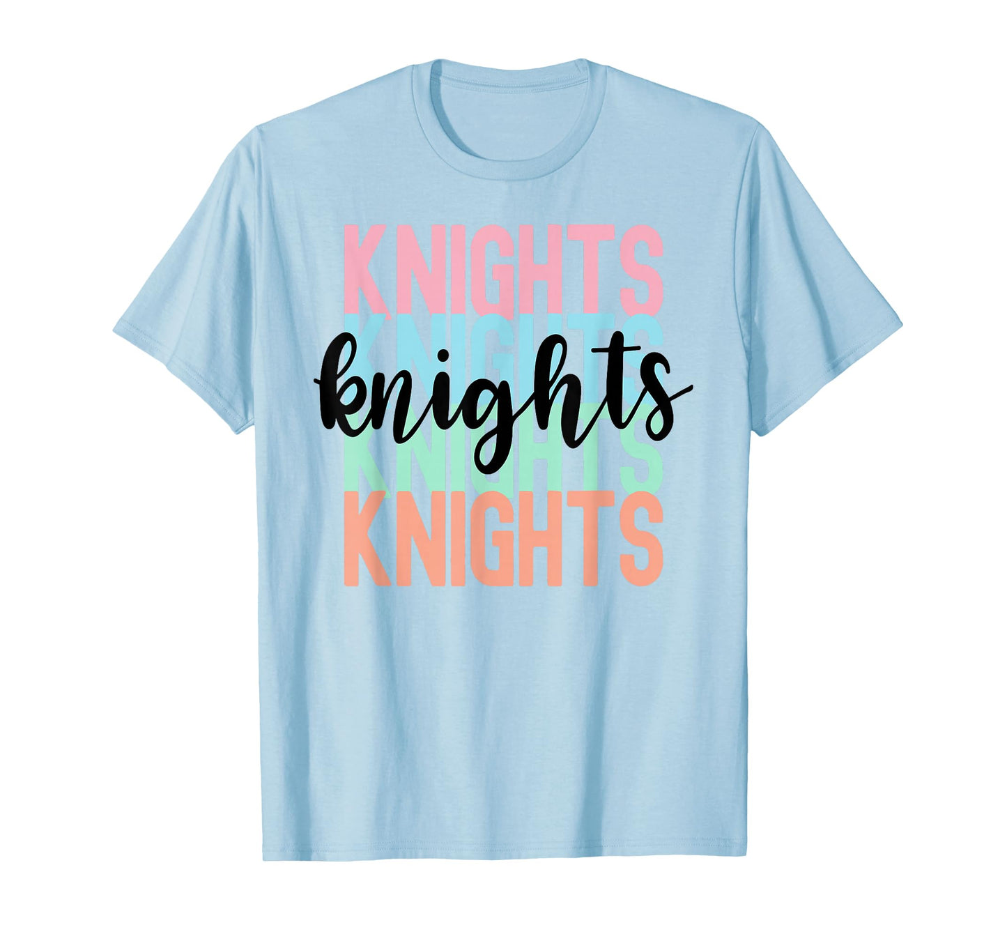 Knights Team Mascot School Spirit Game Night T-Shirt