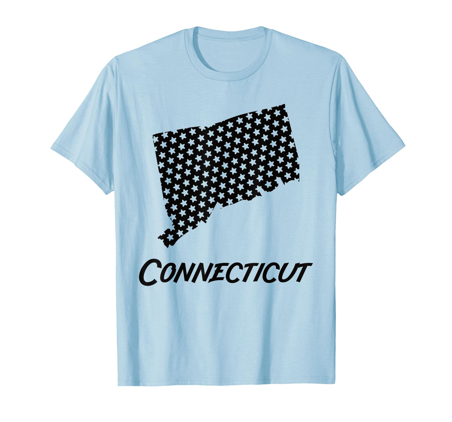 Connecticut USA State Outline Stars Vintage Retro Design T-Shirt