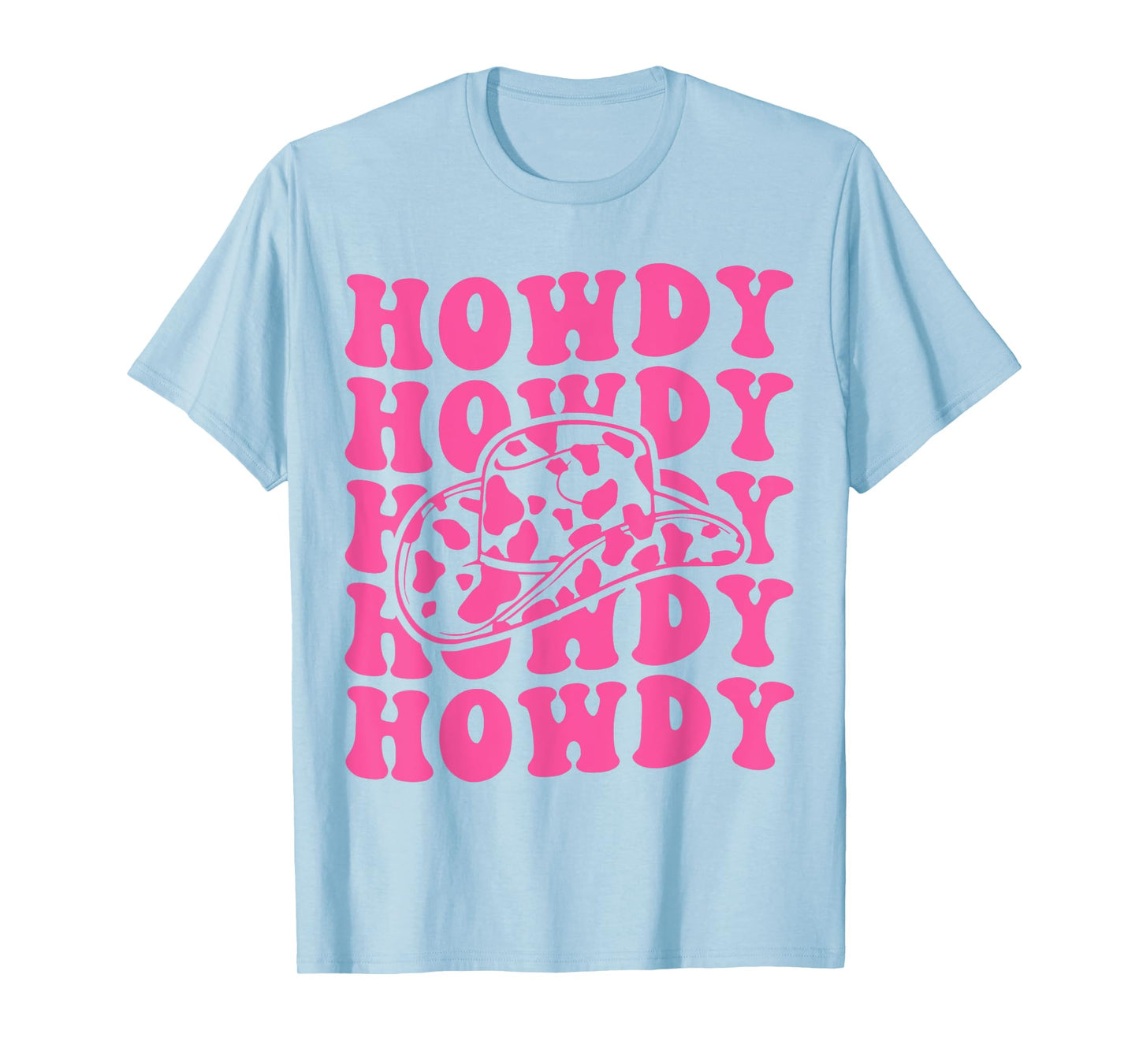 Vintage Pink Howdy Rodeo Western Country Southern Cowgirl T-Shirt