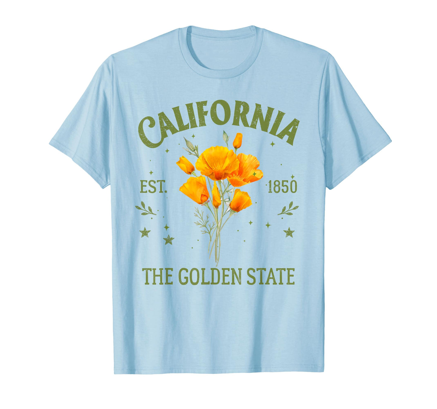 California State California Poppy California Souvenir Trip T-Shirt