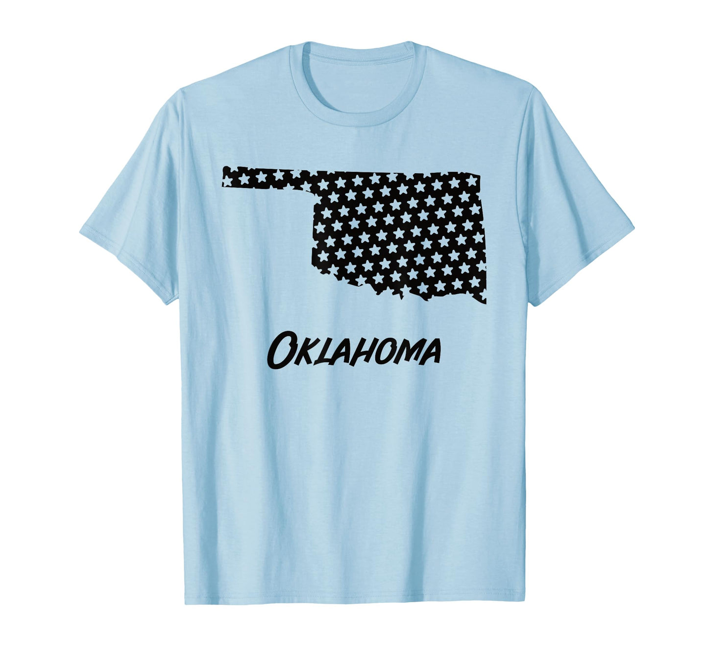 Oklahoma USA State Outline Stars Vintage Retro Design T-Shirt