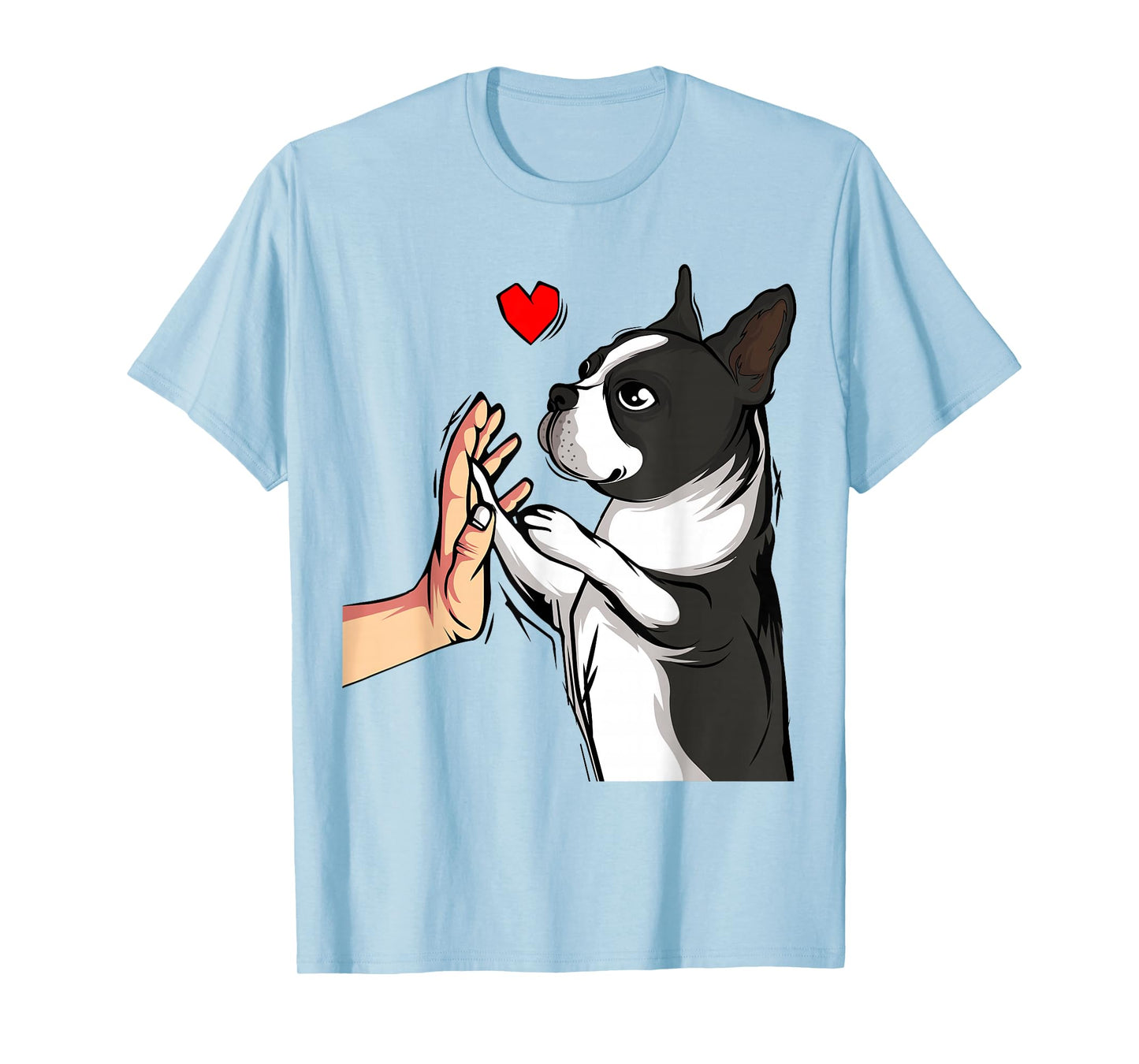 Boston Terrier Love Bostie Dog Mom Funny Girls T-Shirt Small