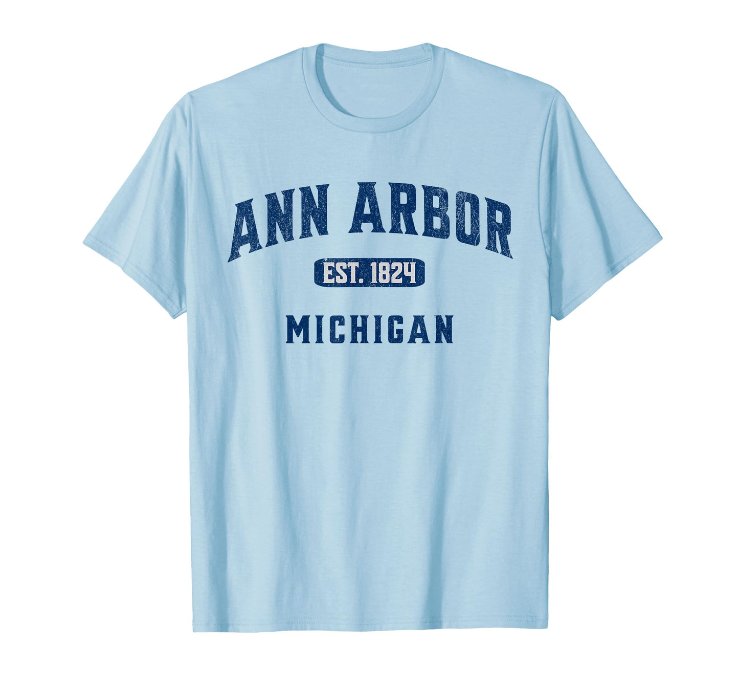 USA City Visit Ann Arbor Michigan Vintage Athletic Souvenir T-Shirt
