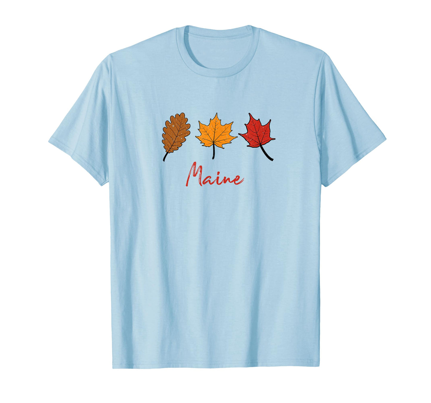 Maine Fall Foliage Autumn Leaf Peeping Oak Maple Leaves T-Shirt