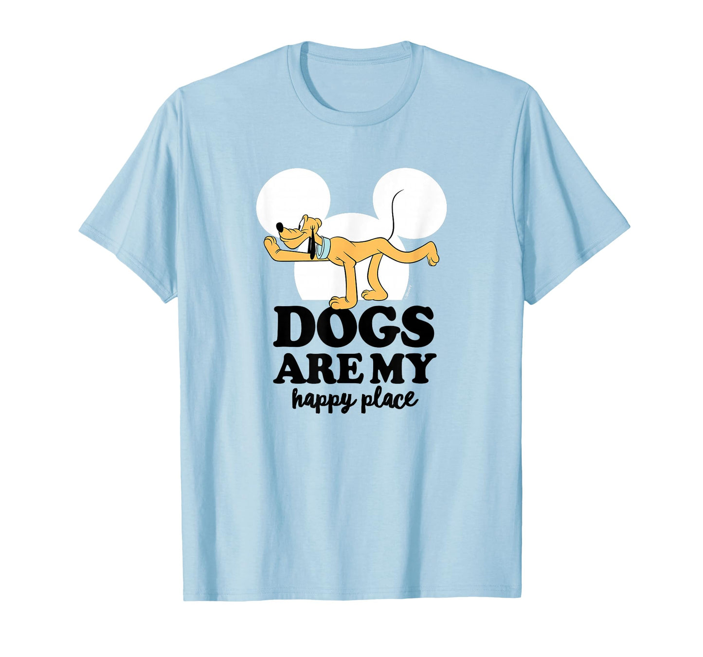Pluto - Dogs are My Happy Place T-Shirt