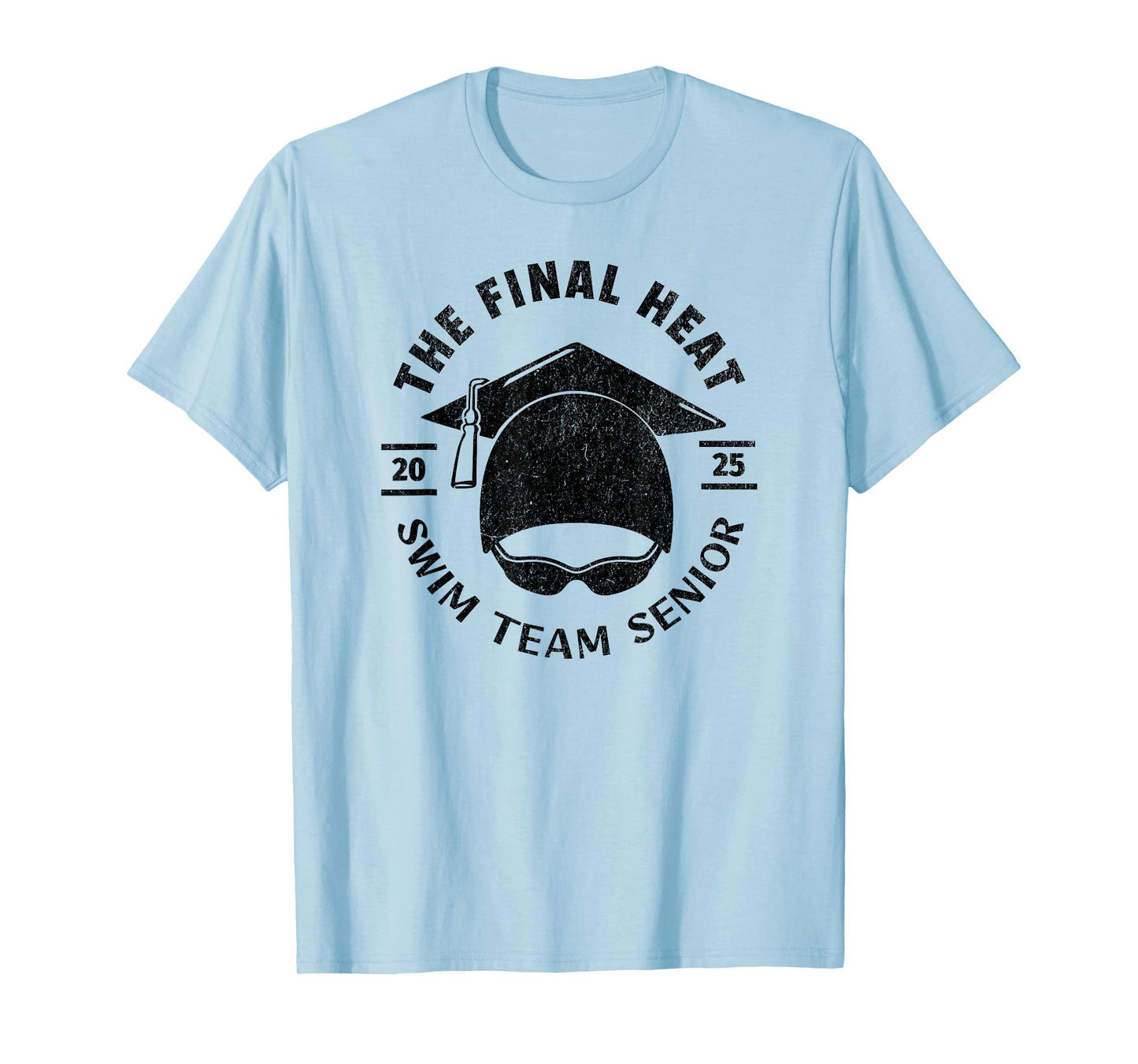 Swim Senior 2025 Graduation Cap T-Shirt