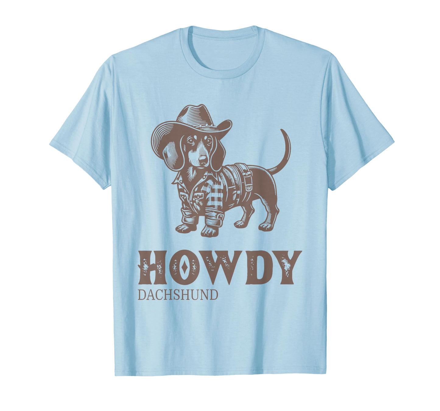 Howdy Partner Ready for Rodeo Cowboy Weenie Dog Dachshund T-Shirt