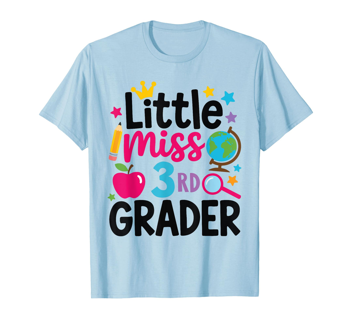 Little Miss 3rd Grade First Day Of School Third Grade Girls T-Shirt