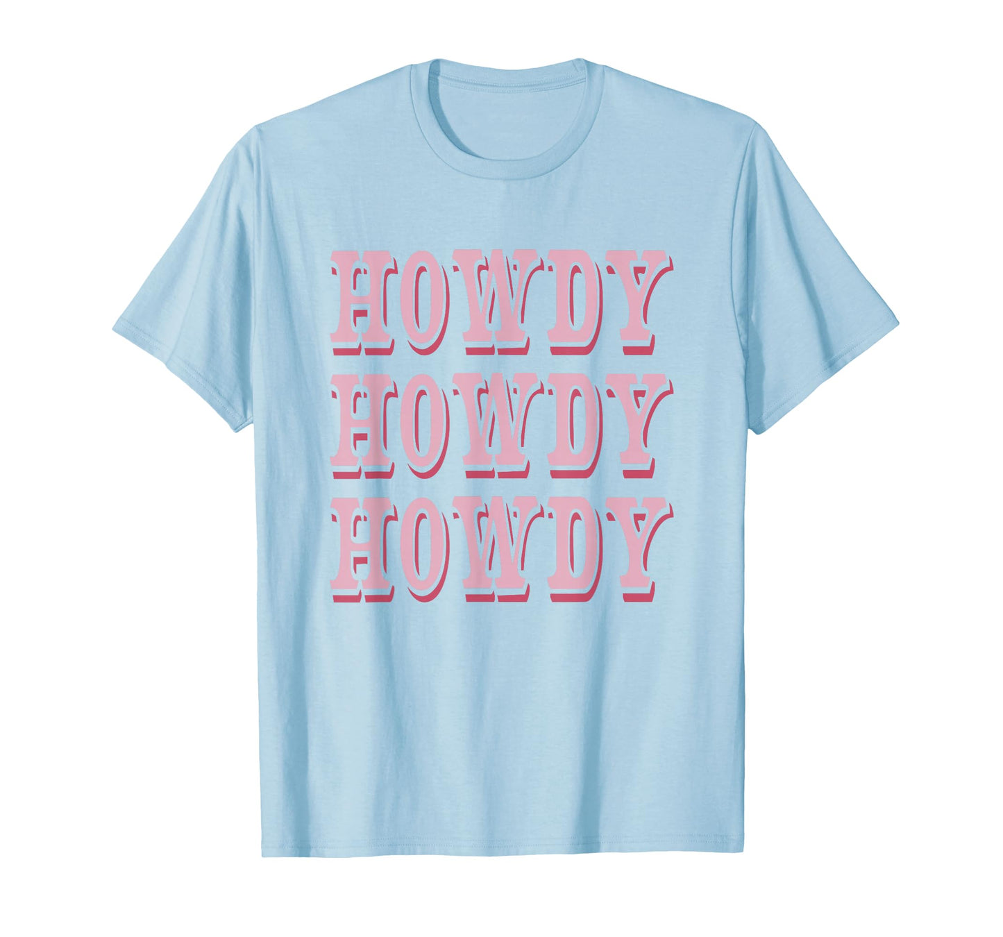Howdy Preppy Pink Rodeo Western Country Southern Cowgirl T-Shirt