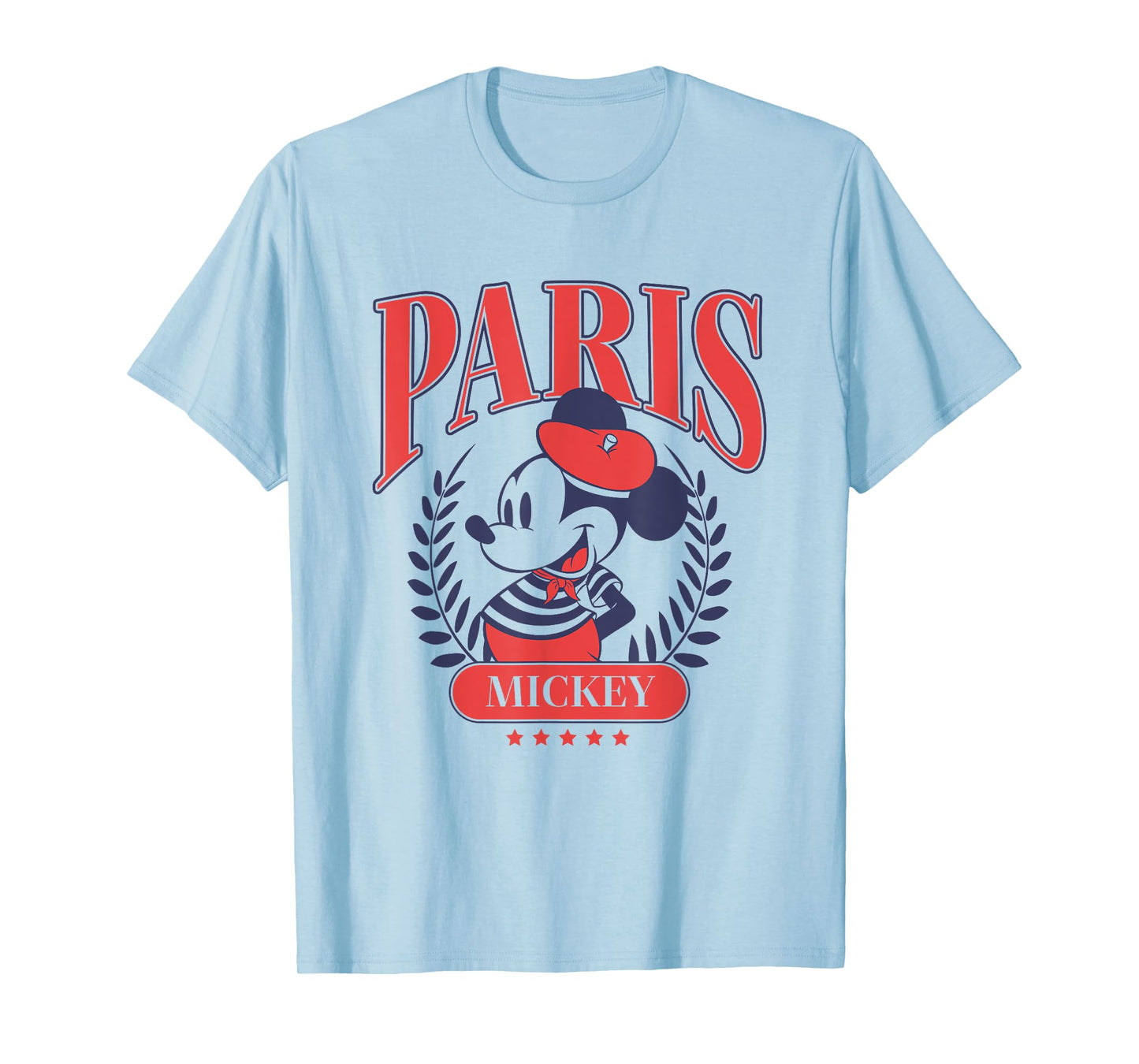 Disney Mickey And Friends Iconic Parisian Mickey Chest Logo T-Shirt